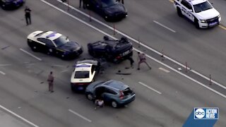 Video shows wild end to high-speed chase in south Florida involving 5 juveniles