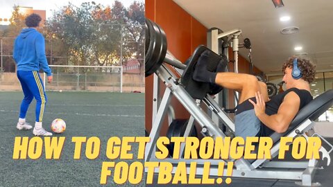 How To Gain Strength As An Athlete! Day In The Life Of A Footballer (EP23)