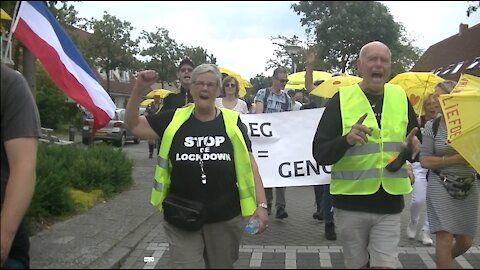 De Demonstratie van Arie Paap en de Ukes for Freedom in Zeewolde, 26 juni 2021