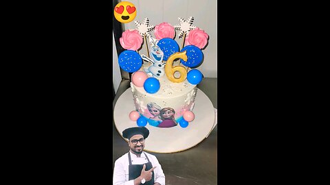 WOOW ELSA BUTTERCREAM CAKE: 😋 SAMCAKESCRAFT! #shorts #youtubeshorts #viral #trending #cake #reels