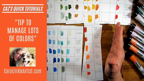 Tip to Manage Lots of Colors | QUICK ART TUTORIAL | Oil Stick Art | Carol Zirkle Montana Artist