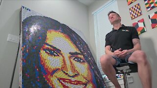 Colorado man makes art out of Rubik's Cubes