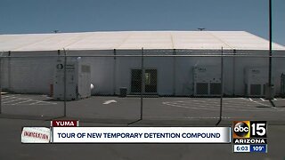 What's inside: Temporary detention center for migrants opens in Yuma