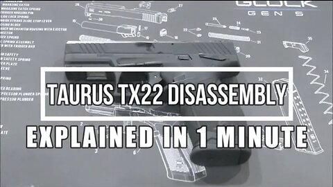 Taurus TX22 Disassembly Explained Clearly in 1 Minute