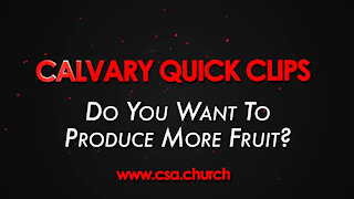 Do You Want To Produce More Fruit?