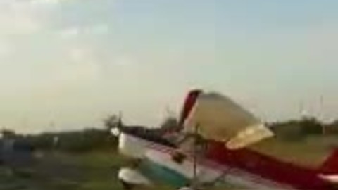 Small Aircraft Crashed Into A Parked Van In The Most Bizarre Way Possible