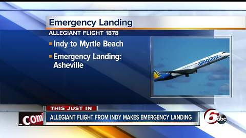 'Noxious smell' forces Allegiant Airlines flight out of Indianapolis to make emergency landing
