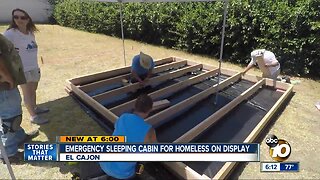 Emergency sleeping cabin for homeless tested