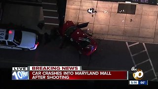 Car crashes into Maryland mall