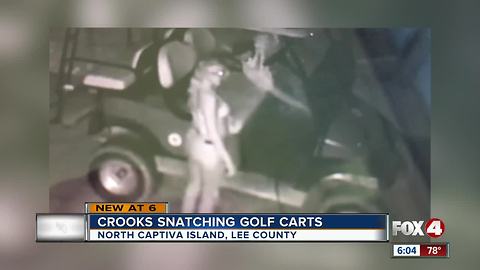 Thieves snatch golf carts on North Captiva Island