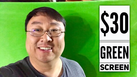 A cheap $30 6'x6' Portable Green Screen Background Backdrop Bundle for Chrome Keying Review
