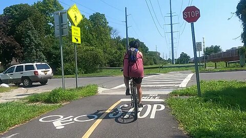 Playing with my GoPro on a Sunday ride with my wife.