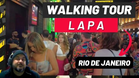 🇧🇷 LAPA - RIO DE JANEIRO | WALKING TOUR | CONHECENDO A NOITE