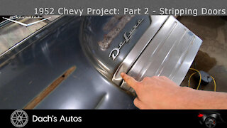 1952 Chevy Styleline Deluxe Rebuild: Part 2 - Door Stripping & Repair