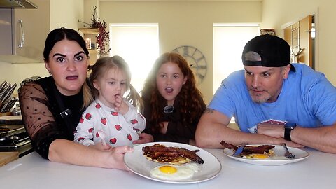 Brits Try [ALL AMERICAN BREAKFAST] for the first time!