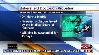 Bakersfield doctor suspended, placed on probation