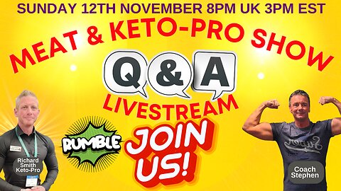 Meat & Keto Q&A Livestream