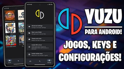 YUZU PARA ANDROID! | Guia COMPLETO | JOGOS, KEYS E CONFIGURAÇÃO COMPLETA!