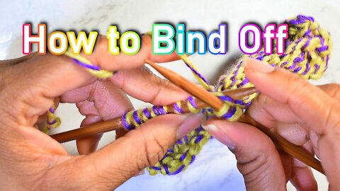 How to Bind Off in Knitting (Updated ver.)