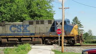 CSX Manifest Mixed Freight Train from Bascom, Ohio August 31, 2020