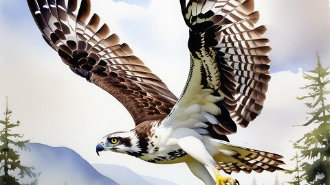 "Eagle's Eye: Majestic Flight Over the Rockies"