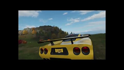 Unidentified flying car - Danger sign - Legoland - Forza Horizon 4