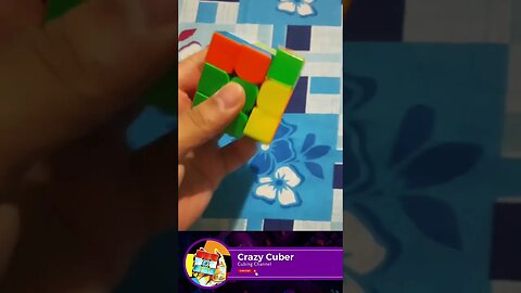 YuXin rubik's cube cool move with one hand |Crazy Cuber| #shorts #viral #trending #youtubeshorts