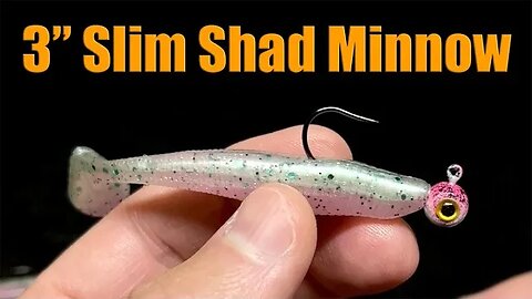 3" Slim Shad Minnow Fishing Bait - Great BFS Size