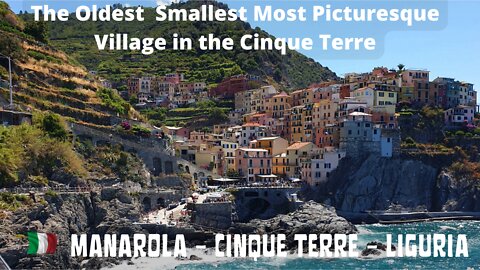 Manarola Italy, Summer Walk Tour Exploring Village, Cinque Terre