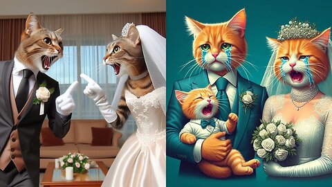 Cat After Marriage || Kidz Maze Cartoon #cat #aicat7 #trending #cartoon #cataitu cat video