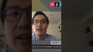 DoorDash CEO Tony Xu responds to question without answering it.
