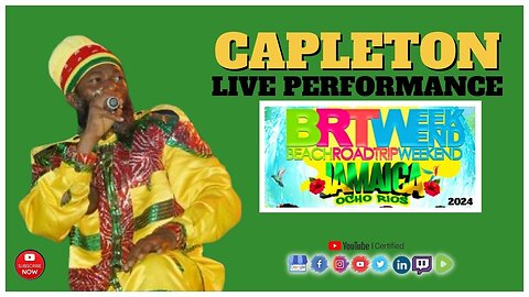 Official Reggae Live Performance: Capleton at BRT Weekend Jamaica 2024