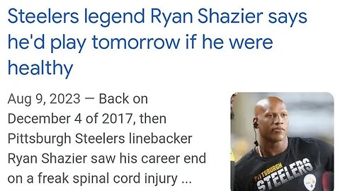 Steelers legend Ryan Shazier says he'd play tomorrow if he were healthy