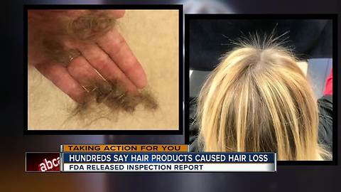 FDA inspects after hundreds say a line of hair products caused their hair to fall out
