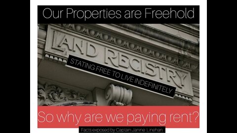 OUR HOUSES ARE FREEHOLD FREE TO LIVE INDEFINITELY! SO WHY ARE WE PAYING RENT?