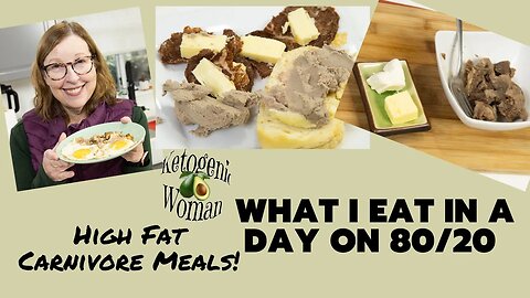 What I Eat in a Day on High Fat Carnivore | Keeping it 80/20 | Meals and Macros!