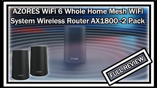 AZORES AX1800-DUO, WiFi 6 Whole Home Mesh WiFi System, Parental Control, FULL REVIEW
