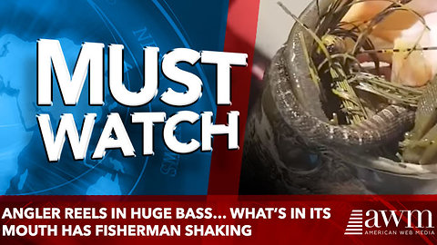 Angler Reels in Huge Bass… What’s in Its Mouth Has Fisherman Shaking