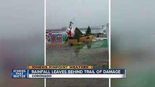 San Diego suffers damage caused by rainfall