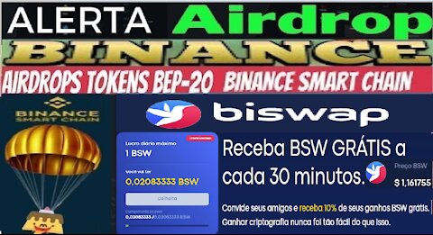 [ Airdrop BISwap ] Ganhe 1 BSW Diário valendo $1.22 | Receba BSW GRÁTIS a cada 30/min | Home Office