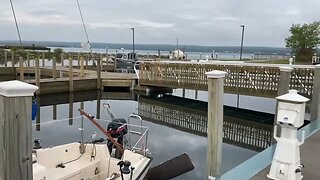 L'anse Michigan new boat dock in place