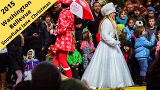 Bellevue Washington: Bellevue Square Snowflake Lane Christmas 2015