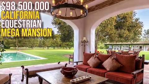 Touring $98,500,000 California Equestrian Mega Mansion