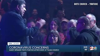 Coronavirus Concerns: Guest speaker tests positive after event at Tulsa church