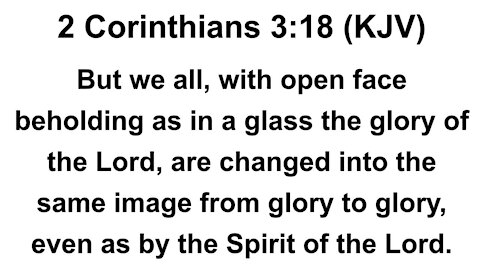 THE BRIDE'S VAIL REMOVED: CHANGED AS WE BEHOLD THE BRIDEGROOM FACE TO FACE | FROM GLORY TO GLORY