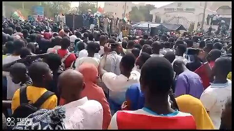 A rally against the US presence is taking place in the capital of Niger.