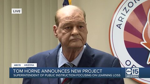 Arizona Superintendent of Public Instruction Tom Horne announces new learning loss project