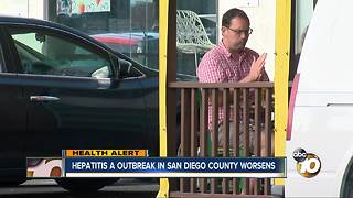 Hepatitis A outbreak in San Diego county worsens