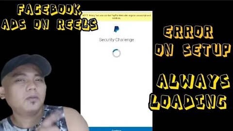 Facebook ads on reels|Error setup always loading