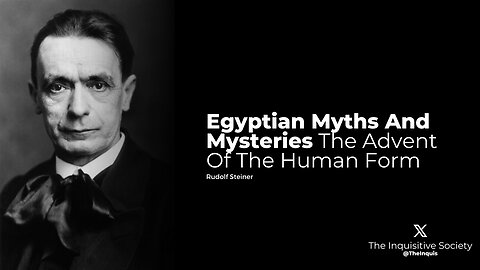 Rudolf Steiner - Egyptian Myths And Mysteries 3 The Advent Of The Human Form